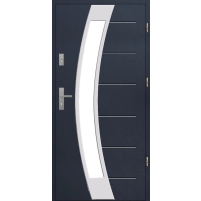 Drzwi S42 T44 INOX Antracyt 72 mm